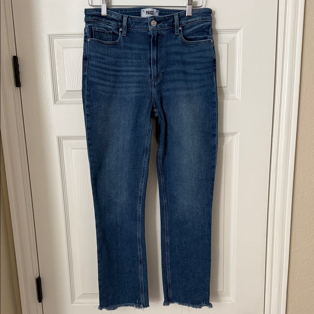 PAIGE Women's Indigo Straight Leg Jeans